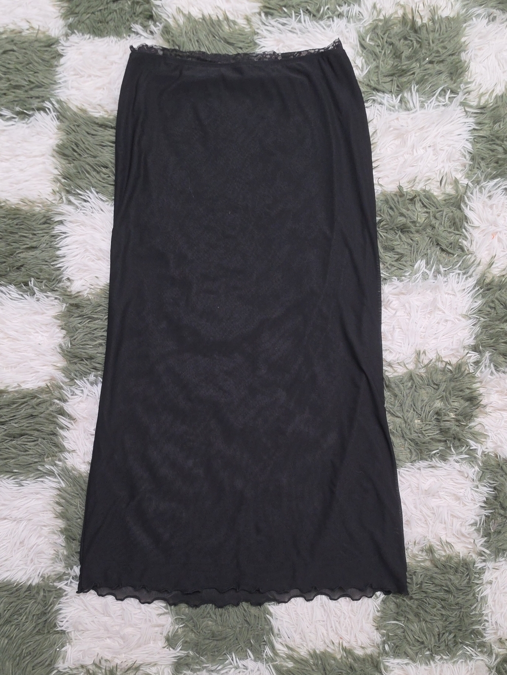 Shein Mesh Black Maxi Skirt